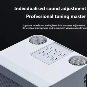 Xiaomi 10W Powerful Wireless Portable Dual Microphone Karaoke Machine Outdoor Family Party Home KTV Karaoke Subwoofer Boom Box - Image 5