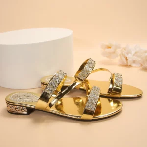 2023 Summer New Line Flat Bottom Slippers Women's Square Head Snake Pattern Transparent Belt Slippers - Image 4