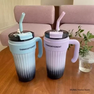 860ML Large Capacity Coffee Cup Tumbler Water Cup Car Thermos Bottle Stainless Steel Ice Bomber Cup Outdoor Sport Insulated Cup - Image 4