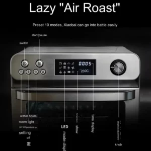hot sale 26l Liter 1700w Factory Price Healthy Digital Air Fryer The Power 360 Digital Manual Air Fryer Oven - Image 3