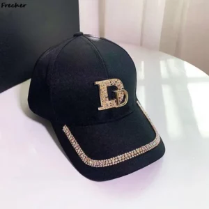 Gold Sequins Hip Hop Caps Women Club Party Baseball Cap Diamond M Letter Visors Hats Fashion Ladies Korean Version Snapback Hat - Image 4