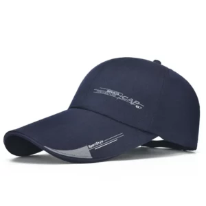 2020 Sports Cap Mens Hat for Fish Outdoor Fashion Line Baseball Cap Long Visor Brim Shade Sun Hat Bone Hats for Men - Image 2