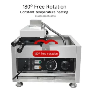 110V/220V Egg Waffle Machine Commercial Waffle Maker 12 Holes Egg Shape Pastry Baking Machine - Image 4