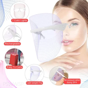 7 Color LED Facial Mask Face Beauty Mask Anti Acne Korean Photon Therapy Face Care Treatment Whitening Skin Rejuvenation Machine - Image 4