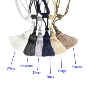 1PC Curtain Tiebacks Tassel Curtain Clips Rope Curtain Tie Backs Holdbacks Decorative Curtain Holder Accessories For Drape - Image 3