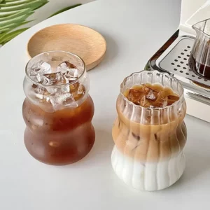Creative Ins Glass Cup Heat-resistant Tumbler Transparent Tea Juice Milk Coffee Mug Home Water Glasses Cocktail Beer Glasses - Image 6