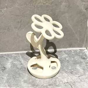 Flower Shaped Storage Rack Creative Ceramic Storage Rack Bathroom Cosmetics Jewelry Toothbrush Storage Rack Decoration Organizer - Image 3