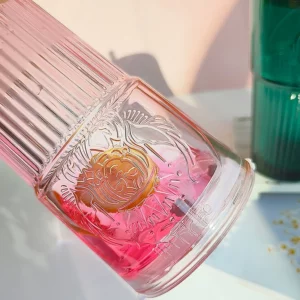 600ML Large Capacity Straw Glass Coffee Milk Cup Dark Green Goddess Model Summer Water Cup with Lid and Straw - Image 3