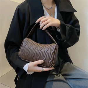 Fashion Women Handbag PU Leather Shoulder Bags Female Casual Solid Messenger Bag for Women Luxury Underarm Bag Feminina - Image 4