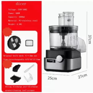 Multi Functional Electric Slicer Vegetable Cutting Machine Carrot Potato Dicing Machine Shredder Cucumber Dicer Meat Grinder - Image 3