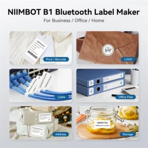 Niimbot B1 Thermal Label Printer Bluetooth Portable Pocket Label Maker Barcode QR Code Self-adhesive Sticker Labeling Machine - Image 2