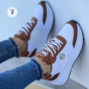 2024 Running Shoes for Women Sneakers Lace-Up Breathable Gym Sports Wedges Shoes Female Platform Female Footwear Plus Size 36-43 - Image 4