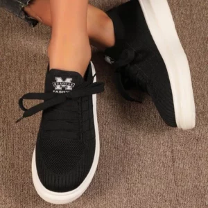 Women's Shoes 2022 New Spring and Autumn Sports Shoes Low Heel Platform Shoes Mesh Breathable Casual Shoes Light Walking Shoes - Image 1