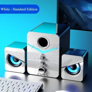 SADA Computer Speaker Home Desktop Computer Laptop Universal Small Speaker Wired Desktop Subwoofer Speaker - Image 2