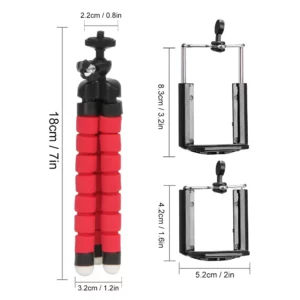 Selens Tripod Flexible Sponge Octopus Adjustable Mini Camera Tripod For Phone Holder Clip Stand For IPhone Xiaomi Huawei Ipad - Image 3