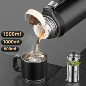 Double Wall Vacuum Flasks Stainless Steel Thermos Bottle for Tea and Coffee Large Capacity Insulated Water Bottle Thermos Cup - Image 3