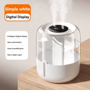 Xiaomi MIJIA 6.8L Large Capacity Humidifier USB Double Spray Low Noise Home Bedroom Office Night Light Essential Oil Diffuser - Image 6