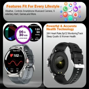 For Huawei Xiaomi GPS Track Smart Watch Men 1.85-Inch Ultra HD AMOLED Screen 710 Mah Battery Bluetooth Call SmartWatch 2024 New - Image 2