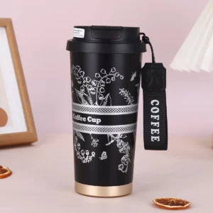 500ml Stainless Steel Double Wall Vacuum Insulated Travel Mug with Handle/Portable Thermal Cup Coffee Tumbler Termos Cup thermos - Image 2