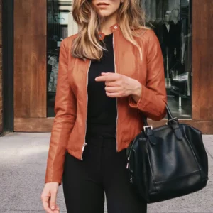 Women Flight Jacket Pu Leather Outwear Zipper Outfit 2023 Autumn Fashion Short Thin Female Jackets Office Lady Casual Coats - Image 6