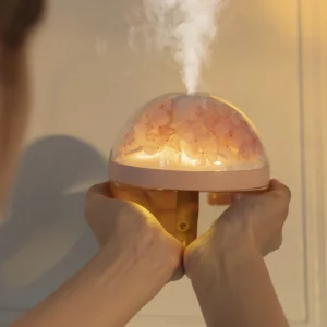 270ML Air Humidifier USB Rechargeable 800mAh Home Hydration Humidifier Colour LED Light Mist Maker Flower Humidificador - Image 2