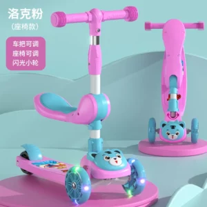 Children's scooters 1-3-6-8-12 years old can ride a three in one roller coaster for girls and boys Scooters - Image 6