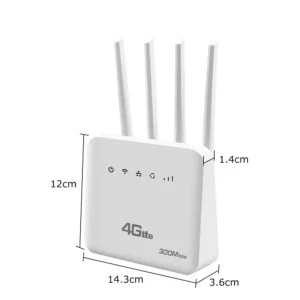 4G LTE SIM WiFi Router WiFi 6 Modem With SIM Card Slot ASR System 300Mbps 4 Antenna Booster Power Signal Mobile Wireless Router - Image 4