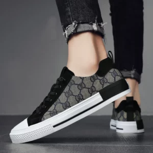 2024 Luxury Men Canvas Shoes Brand Sneakers Breathable Men's Vulcanize Shoes Designer Low Canvas Sneakers Men Skateboard Loafers - Image 6