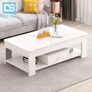 Nordic coffee table, simple modern tempered glass living room, easy to create office living room - Image 5
