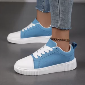 Simple Fashion Casual Shoes Women Men Platform Blue Basket Sneakers Lightweight Skateboarding Sports Shoes Men Vulcanize Shoes - Image 2