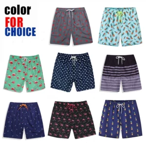 DATIFER Summer Men Beach Print Shorts Surfing Swimwear Fitness Workout Trunks Male Sportswear With Pockets Pants - Image 5
