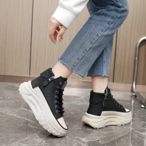 2024 New Women Sneakers Luxury Fashion High Top Women Boots Platform Casual Shoes Outdoor Running Shoes for Women Tenis De Mujer - Image 3