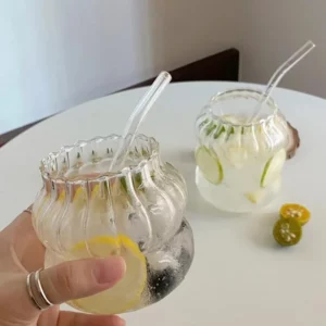 Creative Ins Glass Cup Heat-resistant Tumbler Transparent Tea Juice Milk Coffee Mug Home Water Glasses Cocktail Beer Glasses - Image 3