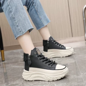 2024 New Women Sneakers Luxury Fashion High Top Women Boots Platform Casual Shoes Outdoor Running Shoes for Women Tenis De Mujer - Image 4