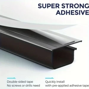 Cable Management Under Desk Channel Cable Raceway Cord Hider Desk Cable Tray No Drilling Under Desk Cable Management Tray - Image 4