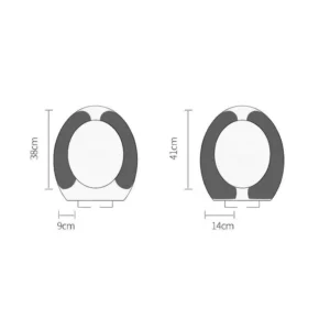 Soft Cartoon Washable Cushion WC Toilet Sticky Seat Pad Bathroom Warmer Seat Lid Cover Universal Toilet Seat Cover 1/4Pcs - Image 4