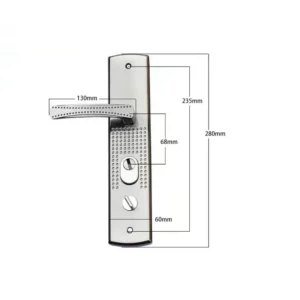 Universal Security Door Handle Aluminium Alloy Door Handle Thickened Panel Handle Door Lock fittings Household Hardware - Image 5