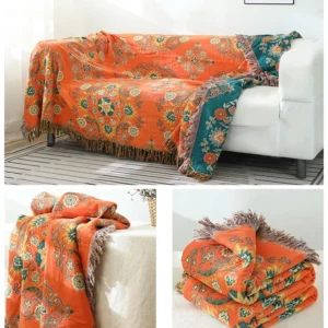 New Bohemia Boho Cotton Blanket for Couch Sofa Cover All Season Decorative Dust Towel Bedspread Office Car Bed Sumikko Gurashi - Image 6