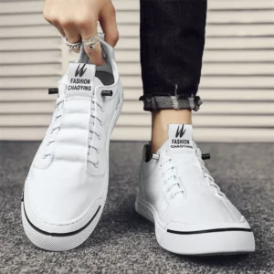 Green Men Casual Shoes Ice Silk Canvas Shoes for Men Walking Shoes Outdoor Sneakers Male Breathable Footwear Tenis Hombres - Image 4