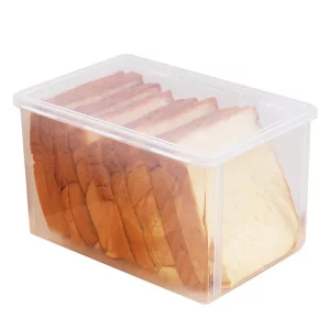 Bread Container Storage Box Kitchen Dispenser Bread Boxes Baking Bread Cake Containers Airtight Box Refrigerator Clear Kitchen - Image 4