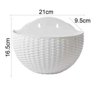 Flower Pot Hanging Basket Flowerpot Exquisite Wall-mounted Plastic Wall for Garden - Image 2