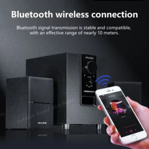 Classical Products 2.1CH Multimedia Speakers M100BT Subwoofer Sound Bar with Subwoofer Active HI-FI Desktop Bluetooth Speakers - Image 3