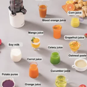 200W Electric Slow Juicer Automatic Large Caliber Original Juicer Orange Celery Juicer Residue Juice Separation Fruit Juicer 2L - Image 3
