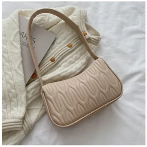 Fashion Women Handbag PU Leather Shoulder Bags Female Casual Solid Messenger Bag for Women Luxury Underarm Bag Feminina - Image 6