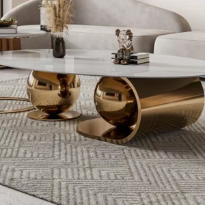 Modern Luxury Natural Marble Coffee Table Designer Irregular White Coffee Table Organizer Hardcover Stolik Kawowy Decoration - Image 6