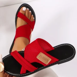 Women Slippers Fashion Clip Toe Solid Color Comfort Sandals Casual Peep Toe Slip on Slippers Women Outdoors Beach Slides Women - Image 1