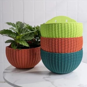 Flower Pot Hanging Basket Flowerpot Exquisite Wall-mounted Plastic Wall for Garden - Image 3