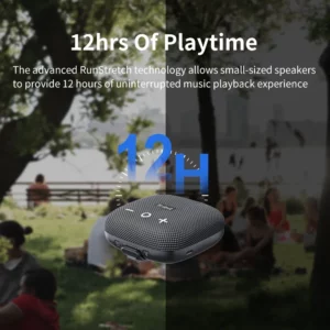 Tribit StormBox Micro 2 Portable Bluetooth Speaker with Deep Bass 10W Power IP67 Waterproof Small Outdoor Speaker Built-in Strap - Image 3