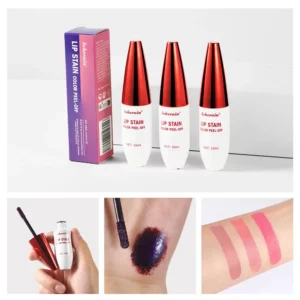 Peel Off Rose Pink Lip Gloss Matte Outline Contour Tattoo Lip Stain Waterproof Transfer Resistant Tear Off Natural Lip Tint - Image 4