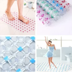 Hot PVC Anti-skid Bath Mats Soft Anti-slip Shower Mat Massage Mat with Suction Cup Non-slip Bathtu Bath Mat Bathroom Accessories - Image 4